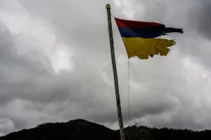 Bandera colombiana. Fuente: Federico Ríos / The New York Times